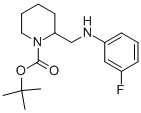 1-BOC-2-[(3-FLUORO-PHENYLAMINO)-METHYL]-PIPERIDINE,887587-94-2,结构式