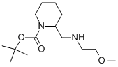 1-BOC-2-[(2-METHOXY-ETHYLAMINO)-METHYL]-PIPERIDINE Struktur