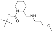 1-BOC-2-[(3-METHOXY-PROPYLAMINO)-METHYL]-PIPERIDINE 结构式