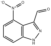 4-硝基-1H-吲唑-3-甲醛,887588-89-8,结构式