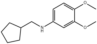 CYCLOPENTYLMETHYL-(3,4-DIMETHOXY-PHENYL)-AMINE 化学構造式