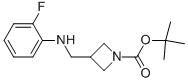 1-BOC-3-[(2-FLUOROPHENYL-AMINO)-METHYL]-AZETIDINE,887589-96-0,结构式