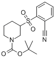 3-(2-CYANO-BENZENESULFONYL)-PIPERIDINE-1-CARBOXYLIC ACID TERT-BUTYL ESTER,887590-03-6,结构式
