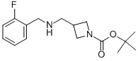 1-BOC-3-[(2-FLUOROBENZYL-AMINO)-METHYL]-AZETIDINE,887590-08-1,结构式