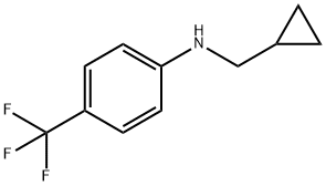 N-(环丙基甲基)-4-(三氟甲基)苯胺 结构式