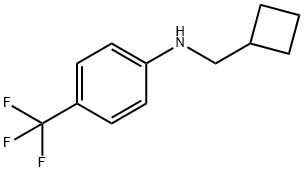 CYCLOBUTYLMETHYL-(4-TRIFLUOROMETHYL-PHENYL)-AMINE 结构式