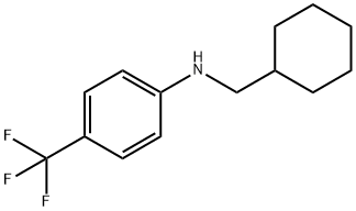 CYCLOHEXYLMETHYL-(4-TRIFLUOROMETHYL-PHENYL)-AMINE 结构式