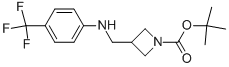 1-BOC-3-([(4-TRIFLUOROMETHYL-PHENYL)-AMINO]-METHYL)-AZETIDINE,887590-26-3,结构式