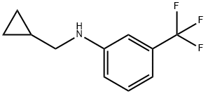 N-(环丙基甲基)-3-(三氟甲基)苯胺, 887590-43-4, 结构式