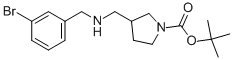 1-BOC-3-[(3-BROMOBENZYL-AMINO)-METHYL]-PYRROLIDINE,887590-81-0,结构式