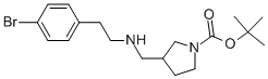 1-BOC-3-([2-(4-BROMO-PHENYL)-ETHYLAMINO]-METHYL)-PYRROLIDINE Struktur