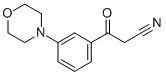 3-(3-MORPHOLIN-4-YL-PHENYL)-3-OXO-PROPIONITRILE 化学構造式