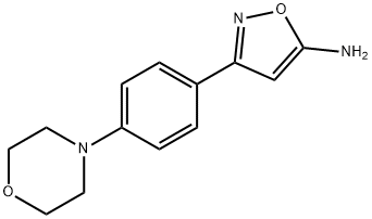 3-(4-吗啉-4-苯基)-5-氨基异噁唑 结构式