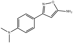 3-(4-DIMETHYLAMINO-PHENYL)-ISOXAZOL-5-YLAMINE 化学構造式