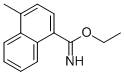 4-METHYL-NAPHTHALENE-1-CARBOXIMIDIC ACID ETHYL ESTER 化学構造式