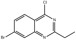 7-BROMO-4-CHLORO-2-ETHYL-QUINAZOLINE Struktur
