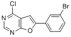 6-(3-BROMO-PHENYL)-4-CHLORO-FURO[2,3-D]PYRIMIDINE,887592-50-9,结构式