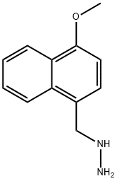 (4-METHOXY-NAPHTHALEN-1-YLMETHYL)-HYDRAZINE 结构式