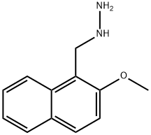 ((2-甲氧基萘-1-基)甲基)肼 结构式