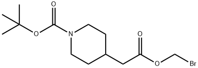 4-(BROMO-METHOXYCARBONYL-METHYL)-PIPERIDINE-1-CARBOXYLIC ACID TERT-BUTYL ESTER Structure