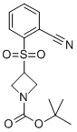 3-(2-CYANO-BENZENESULFONYL)-AZETIDINE-1-CARBOXYLIC ACID TERT-BUTYL ESTER 化学構造式