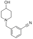 3-(4-HYDROXY-PIPERIDIN-1-YLMETHYL)-BENZONITRILE,887593-83-1,结构式