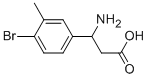 3-氨基-3-(4-溴-3-甲基苯基)丙酸 结构式