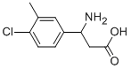 3-AMINO-3-(4-CHLORO-3-METHYL-PHENYL)-PROPIONIC ACID 化学構造式