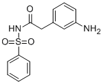 N-[2-(3-AMINO-PHENYL)-ACETYL]-BENZENESULFONAMIDE 化学構造式