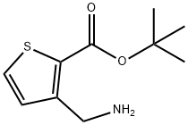 3-AMINOMETHYL-THIOPHENE-2-CARBOXYLIC ACID TERT-BUTYL ESTER Structure