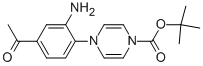 1-BOC-4-(4-ACETYL-2-AMINO-PHENYL)-4H-PYRAZINE,887595-40-6,结构式