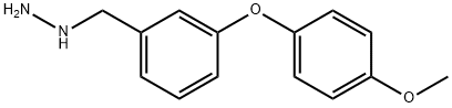 3-(4-METHOXY-PHENOXY)-BENZYL-HYDRAZINE Structure