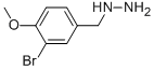 3-BROMO-4-METHOXY-BENZYL-HYDRAZINE,887596-33-0,结构式