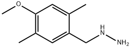 1-(4-methoxy-2,5-dimethylbenzyl)hydrazine dihydrochloride Structure