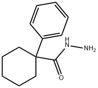 1-PHENYL-CYCLOHEXANECARBOXYLIC ACID HYDRAZIDE 结构式