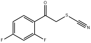 2,4-DIFLUOROPHENACYL THIOCYANATE 结构式