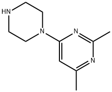 2,4-dimethyl-6-piperazin-1-ylpyrimidine Struktur