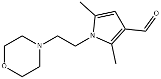 2,5-dimethyl-1-(2-morpholin-4-ylethyl)-1H-pyrrole-3-carbaldehyde Struktur