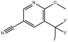5-氰基-2-甲氧基-3-三氟甲基吡啶,887707-29-1,结构式