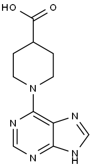 1-(9H-Purin-6-yl)piperidine-4-carboxylic acid Structure