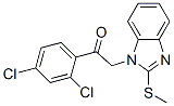 Ethanone,  1-(2,4-dichlorophenyl)-2-[2-(methylthio)-1H-benzimidazol-1-yl]- Struktur