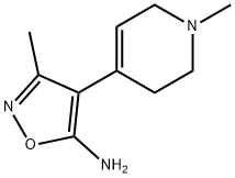 3-Methyl-4-(1-methyl-1,2,3,6-tetrahydropyridin-4-yl)isoxazol-5-amine 化学構造式