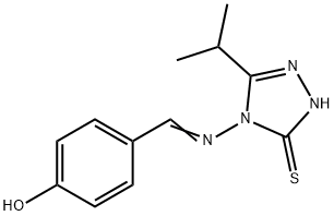 4-[(4-HYDROXYPHENYL)METHYLIDENEAMINO]-5-PROPAN-2-YL-2H-1,2,4-TRIAZOLE-3(4H)-THIONE|