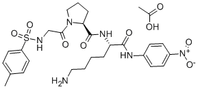N-P-TOSYL-GLY-PRO-LYS-PNA (ACETATE),88793-79-7,结构式