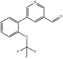 5-[2-(TrifluoroMethoxy)phenyl]-3-pyridinecarbaldehyde Structure