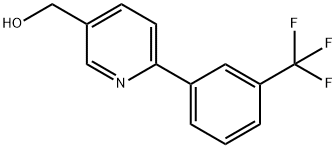 [6-(3-三氟甲基苯基)-3-吡啶基]甲醇, 887974-41-6, 结构式