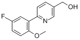 [6-(5-FLUORO-2-METHOXYPHENYL)PYRIDIN-3-YL]METHANOL Structure