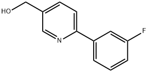 [6-(3-FLUOROPHENYL)PYRIDIN-3-YL]METHANOL Struktur