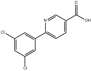 6-(3,5-Dichlorophenyl)-nicotinic acid Structure
