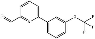 6-[3-(三氟甲氧基)苯基]-2-吡啶甲醛,887980-16-7,结构式